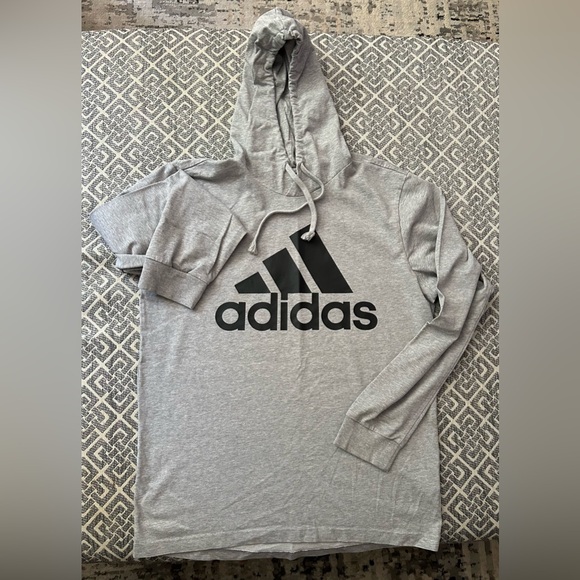 adidas Other - Grey adidas kids medium light hooded sweatshirt, worn a couple times